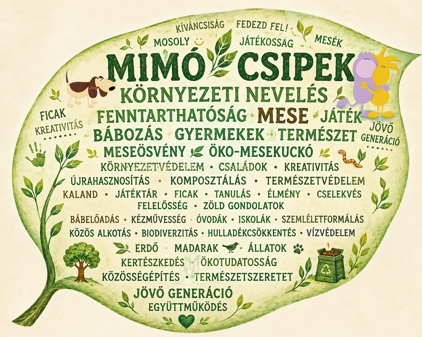 Szófelhő 15 évről_Mimóékkal